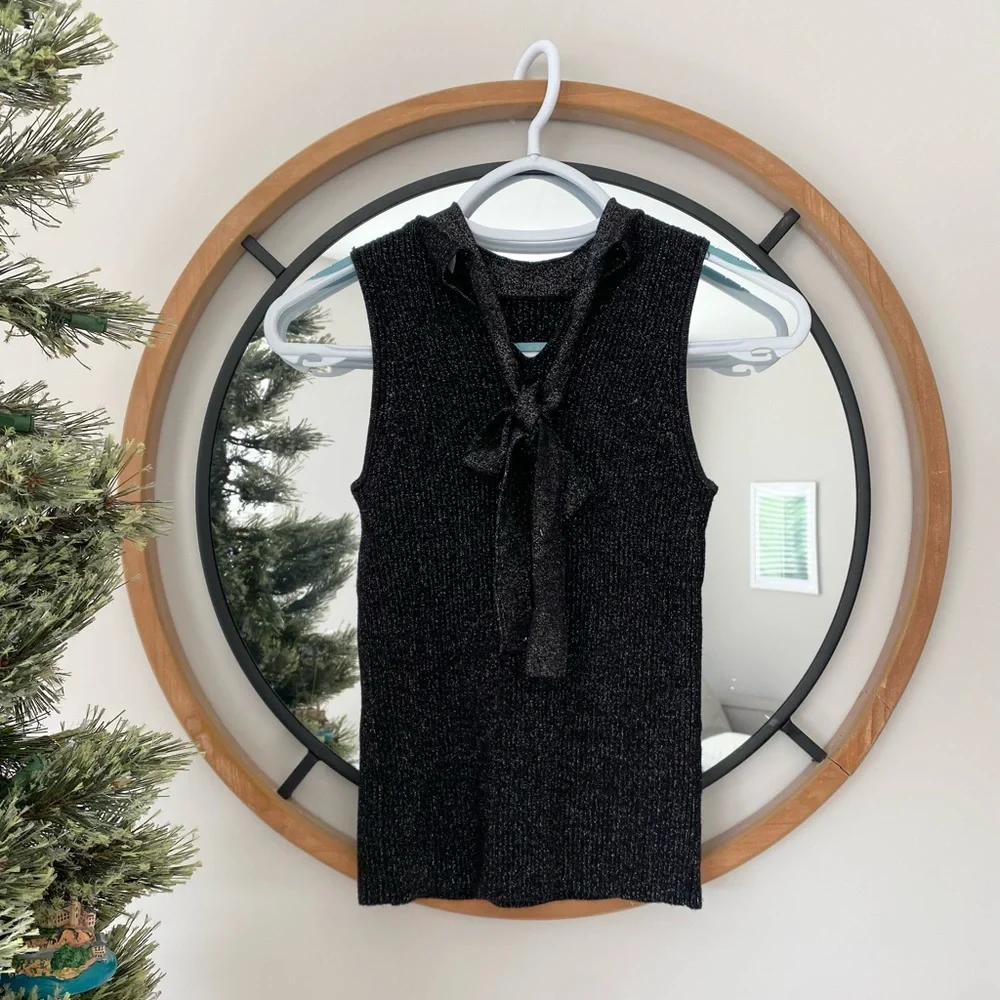 Anthropologie Cupcakes & Cashmere Knit Glitter Sparkle Sweater Top - Picture 3 of 5